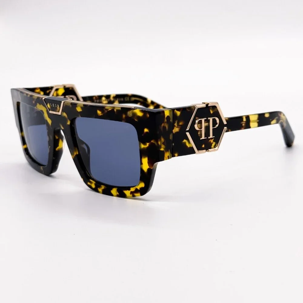 NEW PHILIPP PLEIN GLOOM SPP092M 0781 HAVANA MEN SUNGLASSES PHILIPP PLEIN